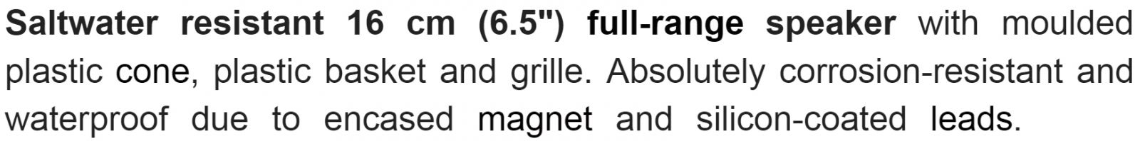 רמקול VISATON FR 16 WP לבן